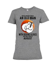 08 boxing old man Premium Fit Ladies Tee tile