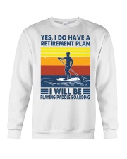 Paddleboarding plan Crewneck Sweatshirt tile