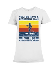 Paddleboarding plan Premium Fit Ladies Tee tile