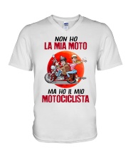 Non ho motociclista V-Neck T-Shirt tile