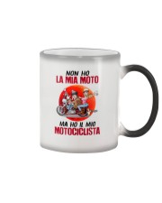Non ho motociclista Color Changing Mug tile