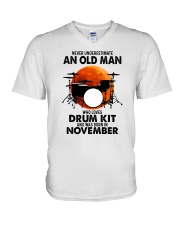 drum kit olm 11 V-Neck T-Shirt tile