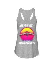 black old Hang gliding Ladies Flowy Tank tile