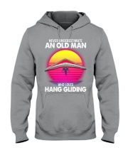 black old Hang gliding Hooded Sweatshirt tile
