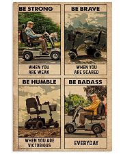 be strong poster mobility Scooter.jpg 24x36 Poster front