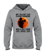 trombone talent old man Hooded Sweatshirt tile