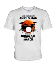 drum kit olm 03 V-Neck T-Shirt tile