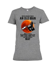 05 tatoo artist never old man Premium Fit Ladies Tee tile