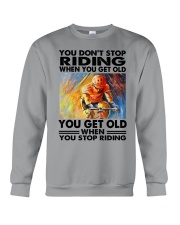 cycling riding Crewneck Sweatshirt tile