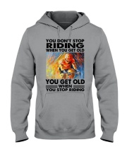 cycling riding Hooded Sweatshirt tile