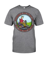 assuming-old lady mobility-Scooter Classic T-Shirt tile