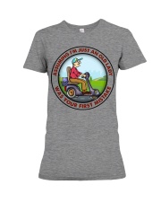 assuming-old lady mobility-Scooter Premium Fit Ladies Tee tile