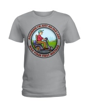 assuming-old lady mobility-Scooter Ladies T-Shirt tile