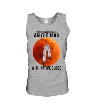 12 hat native blood old man Unisex Tank tile
