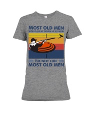 most old men Clay pigeon shooting Premium Fit Ladies Tee tile