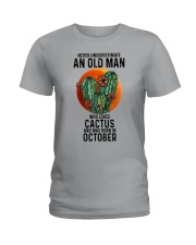 10 cactus never old man Ladies T-Shirt tile