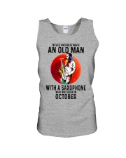 10 saxophone old man never Unisex Tank tile