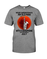 saxophone old man 07 Premium Fit Mens Tee tile