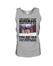 sled dog racing riding Unisex Tank tile