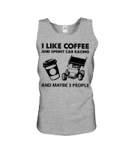 like-coffee-sprint-car-racing Unisex Tank tile
