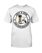 just a girl drag racing Classic T-Shirt tile