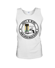just a girl drag racing Unisex Tank tile