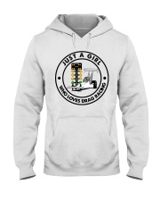 just a girl drag racing Hooded Sweatshirt tile