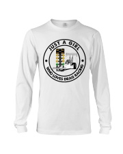 just a girl drag racing Long Sleeve Tee tile