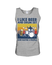 Drum Set Like Beer Unisex Tank tile