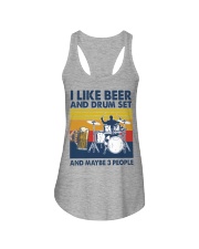 Drum Set Like Beer Ladies Flowy Tank tile