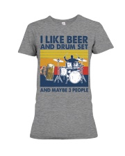 Drum Set Like Beer Premium Fit Ladies Tee tile