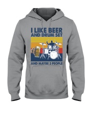 Drum Set Like Beer Hooded Sweatshirt tile