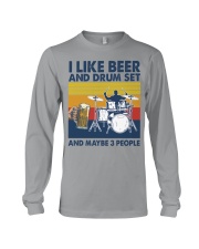 Drum Set Like Beer Long Sleeve Tee tile