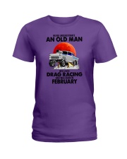 never drag racing-2 Ladies T-Shirt tile