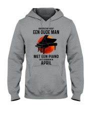 04 piano old man dutch Hooded Sweatshirt tile