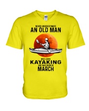never-old-men-kayaking-03 V-Neck T-Shirt tile