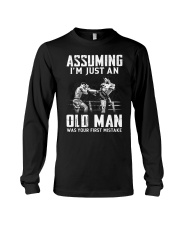 Assuming Kickboxing Old Man Long Sleeve Tee tile