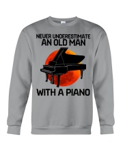 piano never old man Crewneck Sweatshirt tile