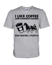 like-coffee-Harness-racing V-Neck T-Shirt tile