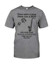 saxophone once upon Classic T-Shirt tile