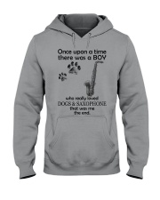 saxophone once upon Hooded Sweatshirt front