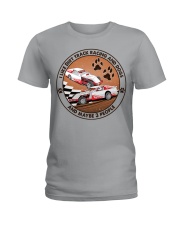i like dog Dirt track racing Ladies T-Shirt tile