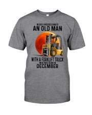 12 forklift truck old man color Classic T-Shirt front