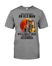 12 forklift truck old man color Premium Fit Mens Tee tile