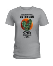06 cactus never old man Ladies T-Shirt tile