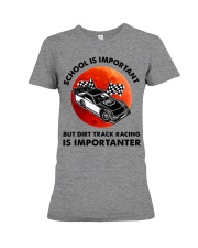 red school-Dirt track racing Premium Fit Ladies Tee tile