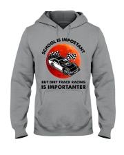 red school-Dirt track racing Hooded Sweatshirt tile