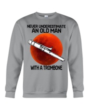 trombone never old man Crewneck Sweatshirt tile