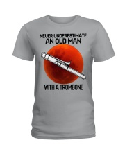 trombone never old man Ladies T-Shirt tile