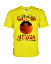 parachuting pefect olm V-Neck T-Shirt tile